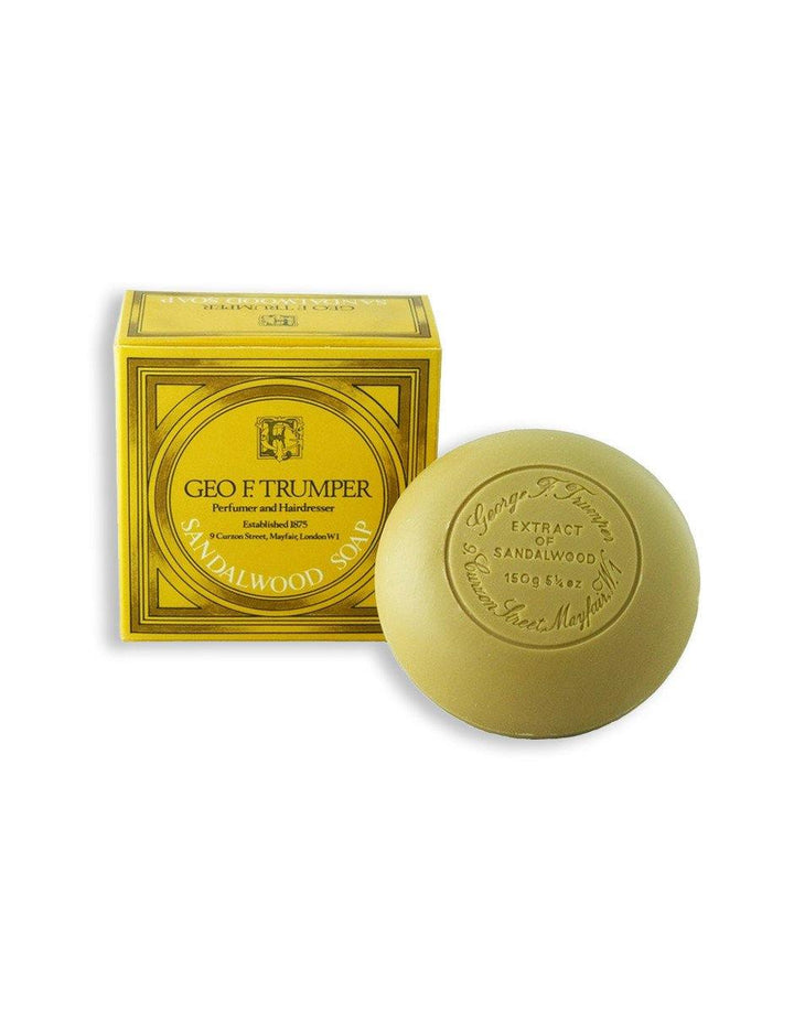 Geo. F. Trumper Traditional Sandalwood Bath Soap 150g - SGPomades Discover Joy in Self Care