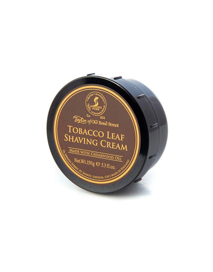 Taylor of Old Bond Street Tobacco Leaf Shaving Cream Bowl 150g - SGPomades Discover Joy in Self Care