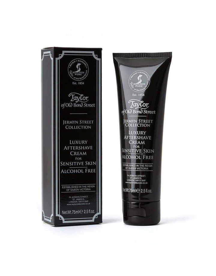 Taylor of Old Bond Street Jermyn Street Collection Luxury Aftershave Cream 75ml for Sensitive Skin - SGPomades Discover Joy in Self Care