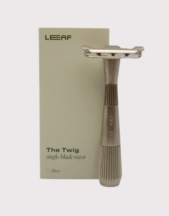 Leaf Shave The Twig Razor - Matte Silver - SGPomades Discover Joy in Self Care