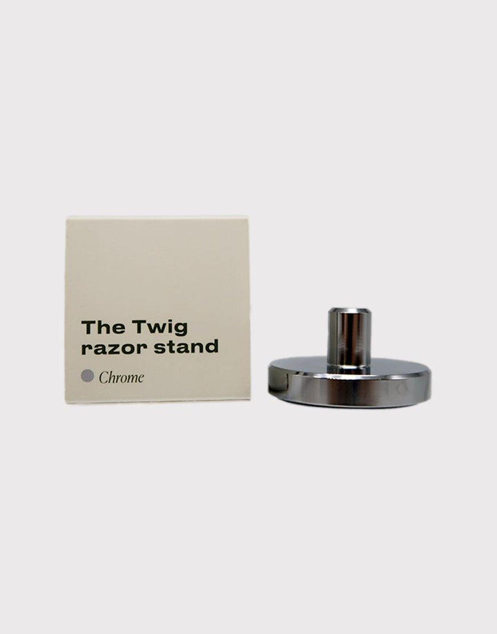 Leaf Shave The Twig Stand - Chrome - SGPomades Discover Joy in Self Care