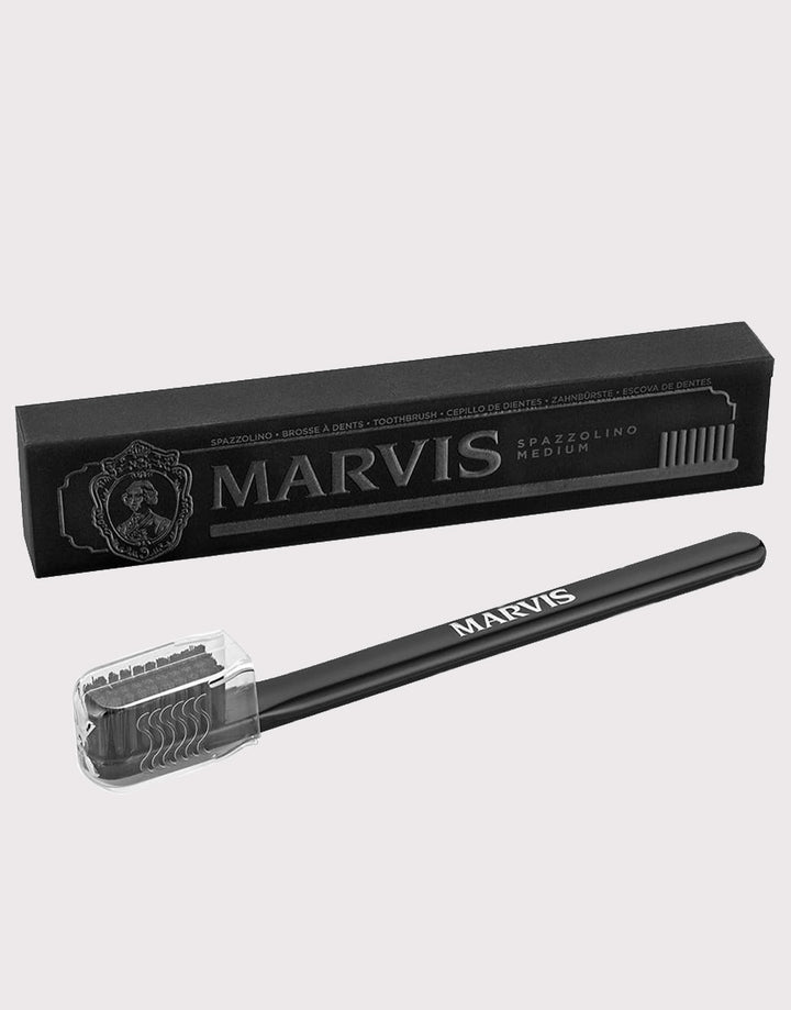 Marvis Medium Bristle Black Toothbrush SGPomades Discover Joy in Self Care