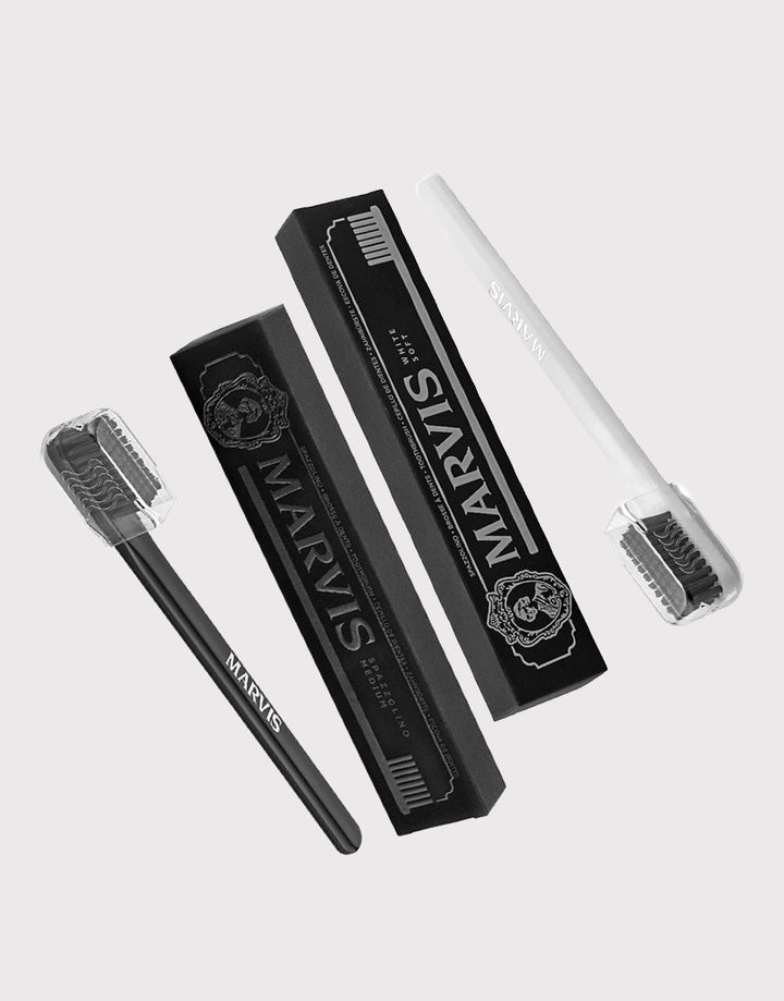 Marvis Medium Bristle Black Toothbrush SGPomades Discover Joy in Self Care