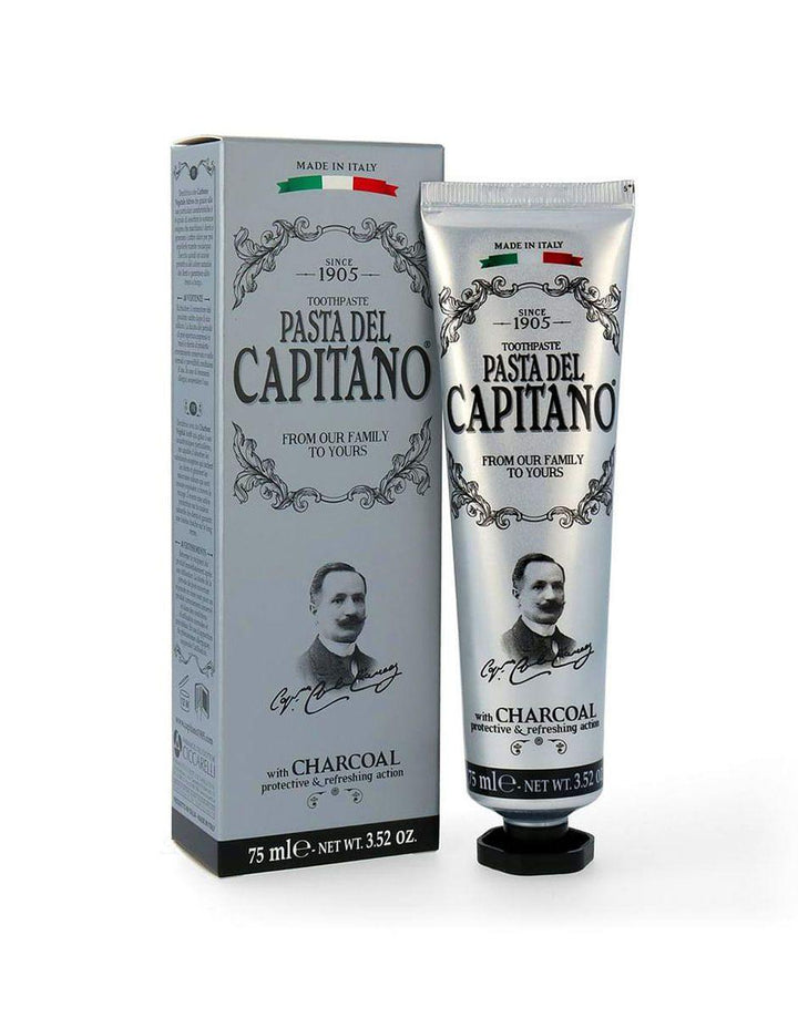 Pasta del Capitano 1905 Toothpaste Charcoal 75ml - SGPomades Discover Joy in Self Care