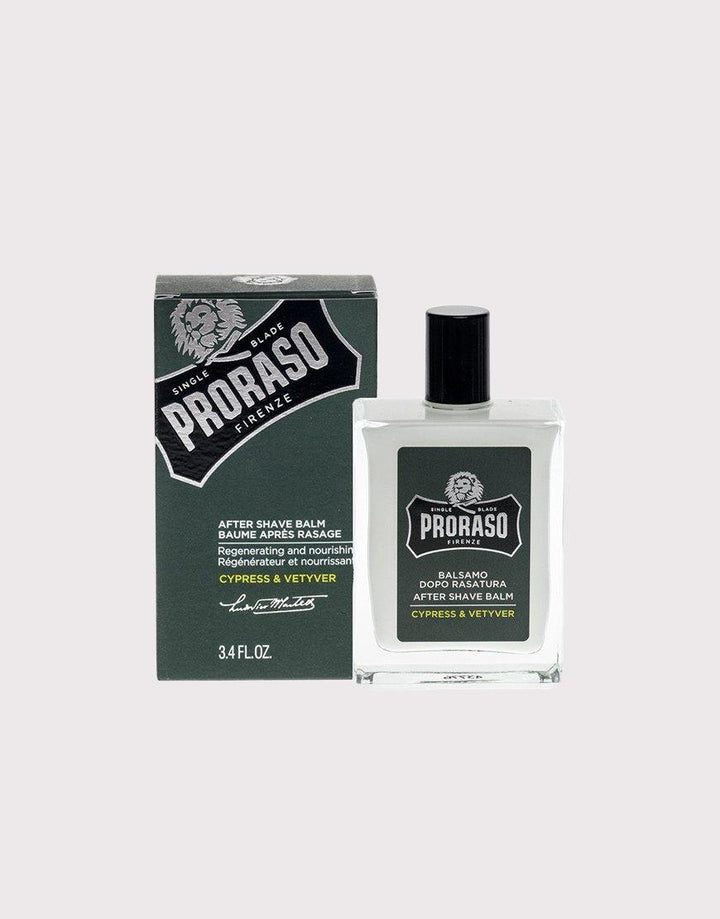 Proraso Aftershave Balm 100ml (Alcohol Free) -  Cypress & Vetyver - SGPomades Discover Joy in Self Care