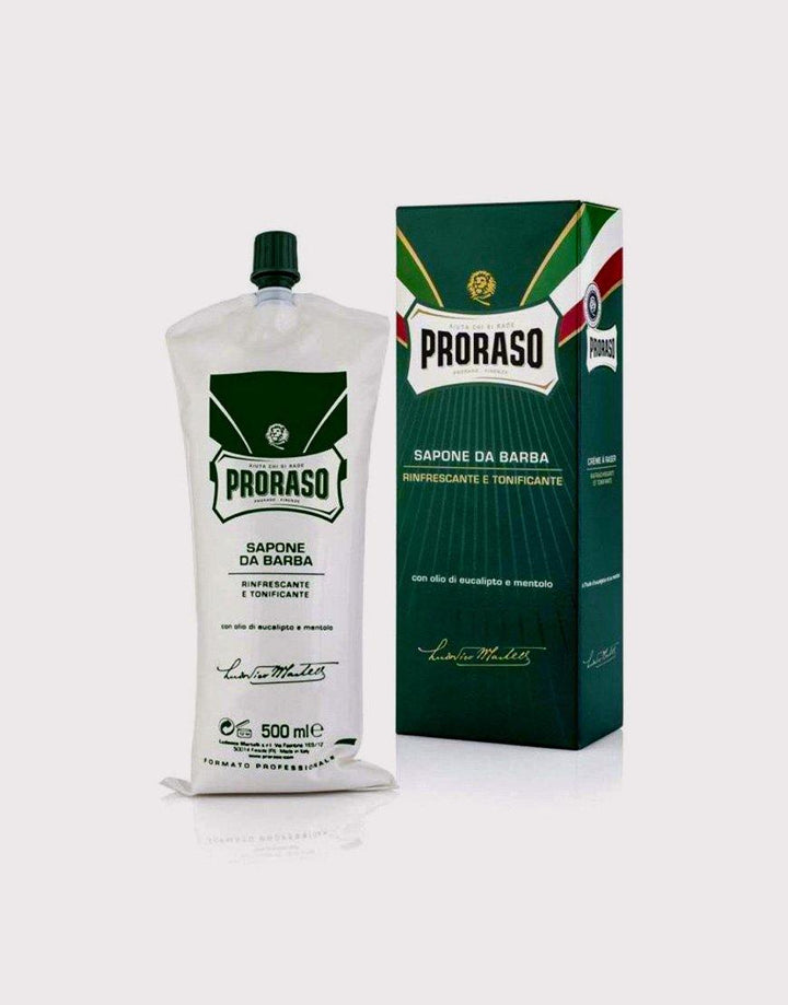 Proraso Green Shaving Cream in a Tube 500ml - Menthol & Eucalyptus - SGPomades Discover Joy in Self Care