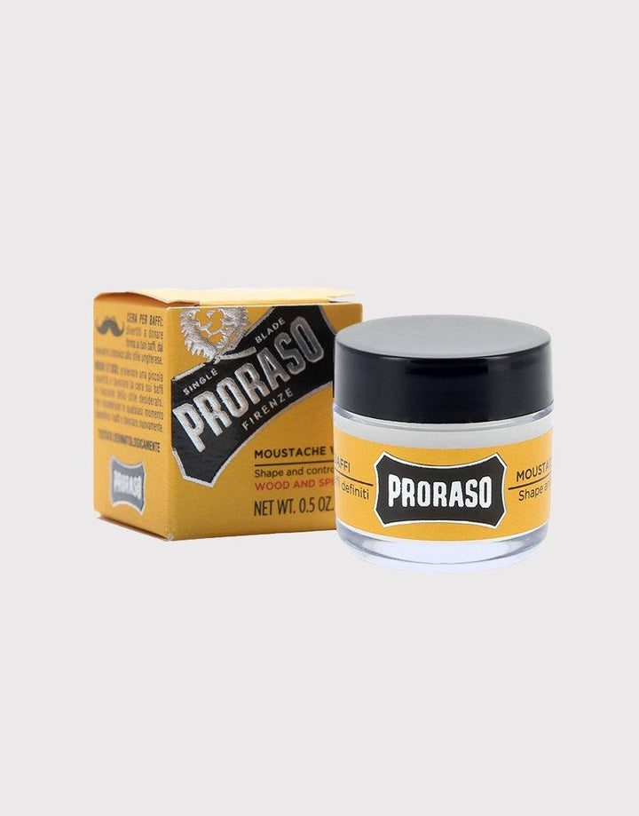 Proraso Mustache Wax - Wood & Spice - SGPomades Discover Joy in Self Care