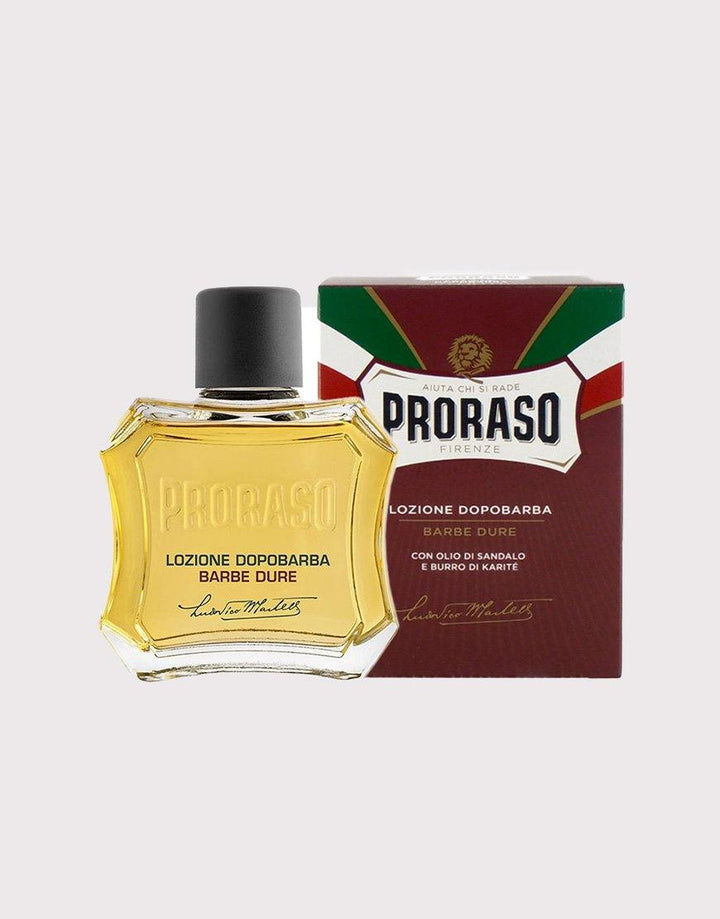 Proraso Red Liquid Lotion Aftershave 100ml - Sandalwood & Shea Butter - SGPomades Discover Joy in Self Care