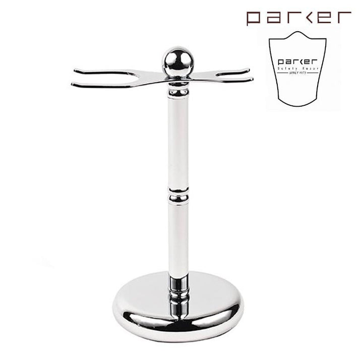Parker Deluxe Chrome Safety Razor and Shave Brush Shaving Stand - ST1 - Welcome to SGPomades
