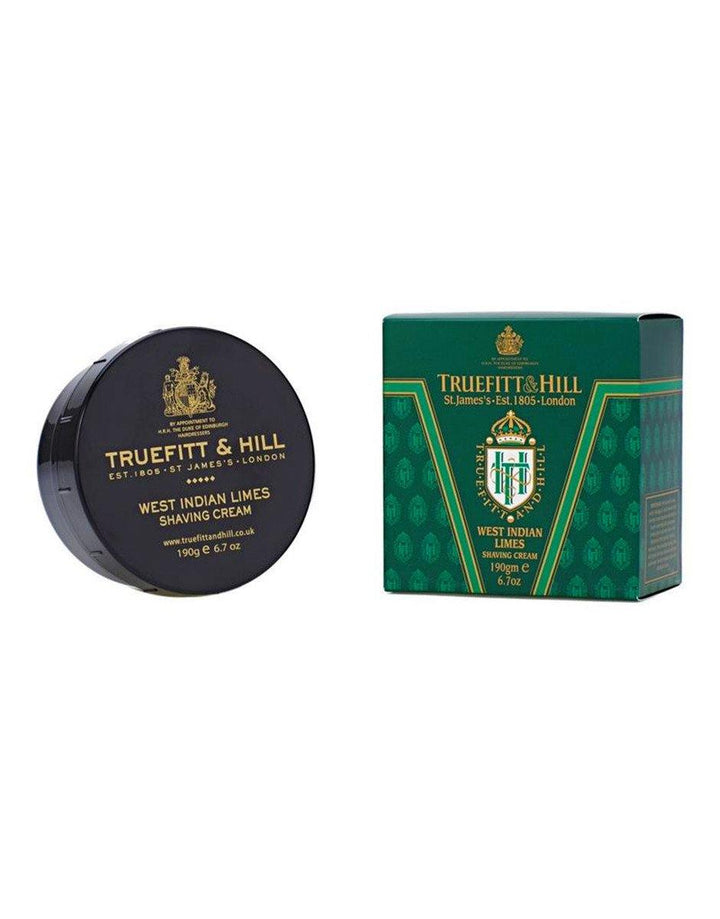 Truefitt & Hill West Indian Limes Shaving Cream Bowl 190g - SGPomades Discover Joy in Self Care