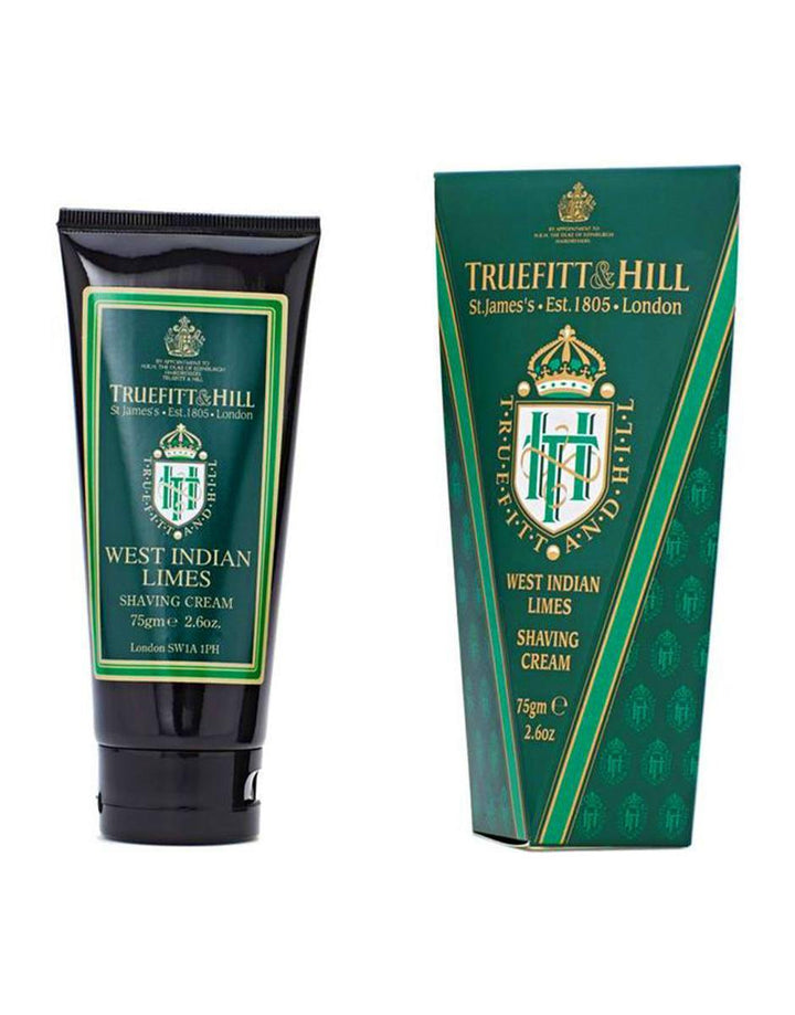 Truefitt & Hill West Indian Limes Shaving Cream Tube 75g - SGPomades Discover Joy in Self Care