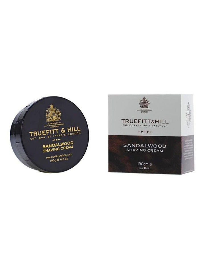 Truefitt & Hill Sandalwood Shaving Cream Bowl 190g - SGPomades Discover Joy in Self Care