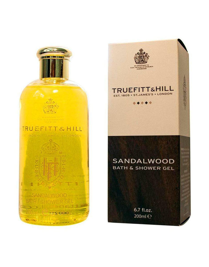 Truefitt & Hill Sandalwood Bath and Shower Gel 200ml - SGPomades Discover Joy in Self Care