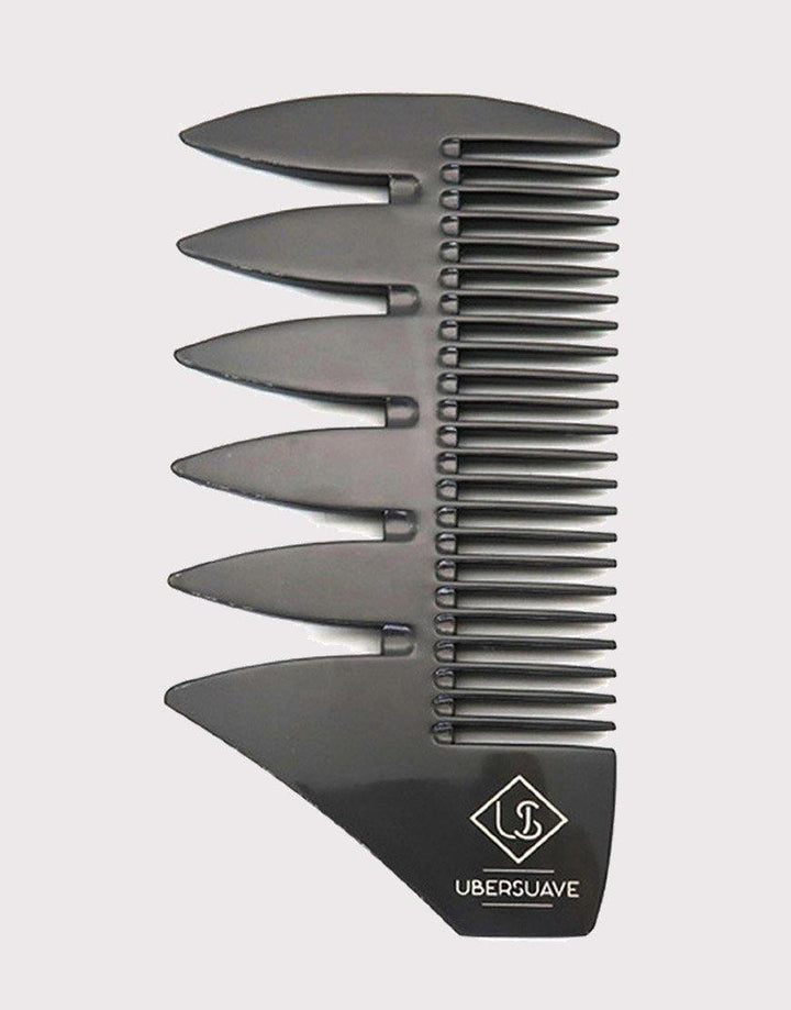 "The Shuriken" Comb by Ubersuave (Metal) - SGPomades Discover Joy in Self Care