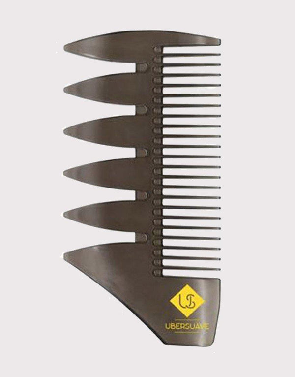 "The Shuriken" Comb by Ubersuave (Thermoplastic) - SGPomades Discover Joy in Self Care