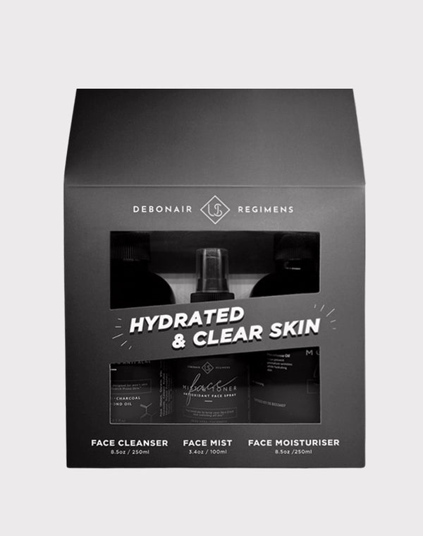 Debonair Regimens Hydrated & Clear Skin Functional Skincare Line Gift Set