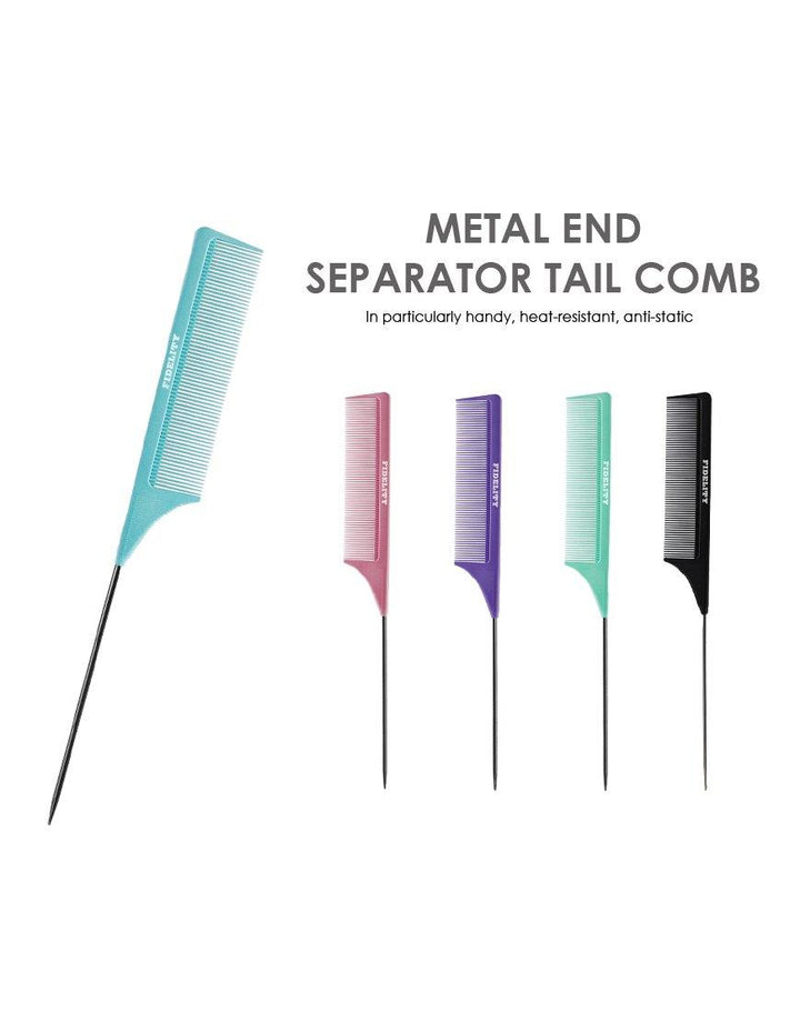 Metal End Separator Tail Comb by Fidelity - SGPomades Discover Joy in Self Care